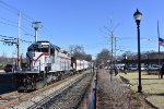 The TFT train crossing Ramapo Valley Road behind the 3024